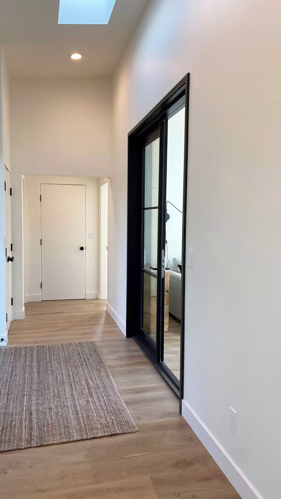 Hall leading to bedroom and bathroom