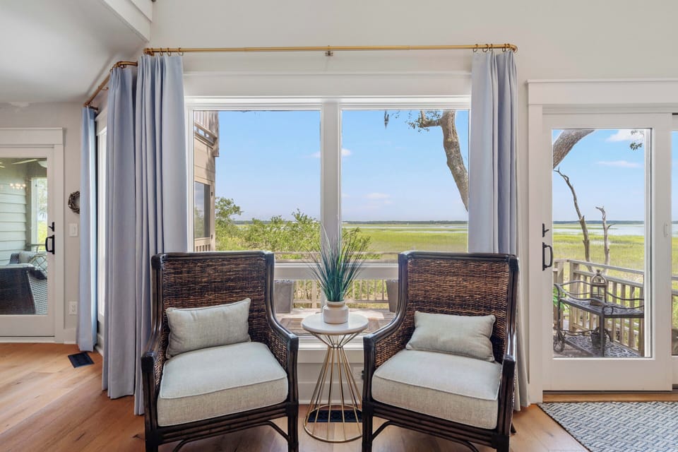 Sitting Area Overlooking the Marsh