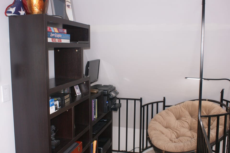 Loft sitting/reading area.
