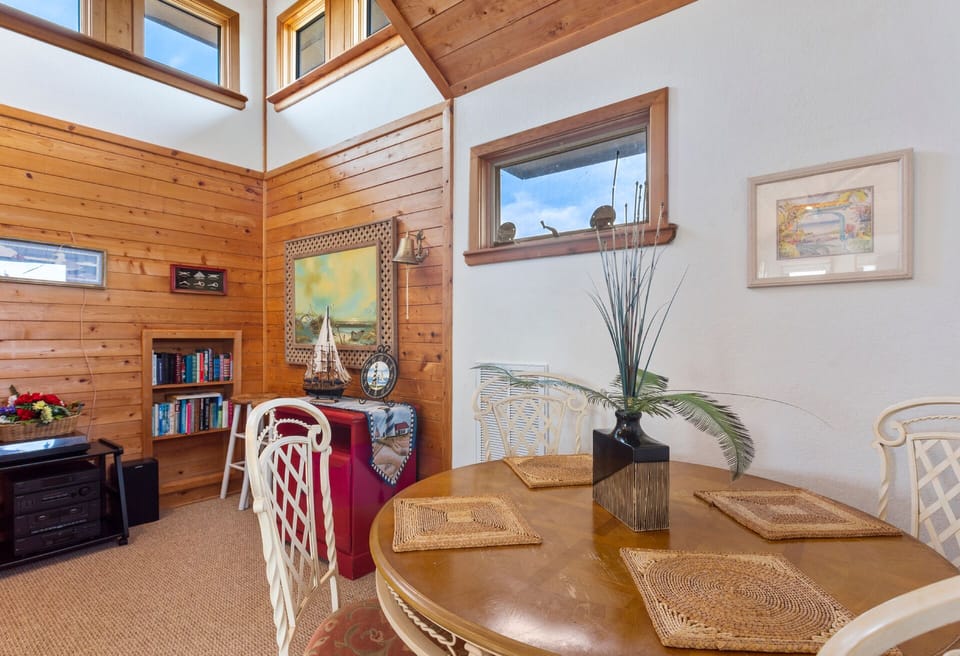 Gather around the Game Table for some board games or additional dining space.