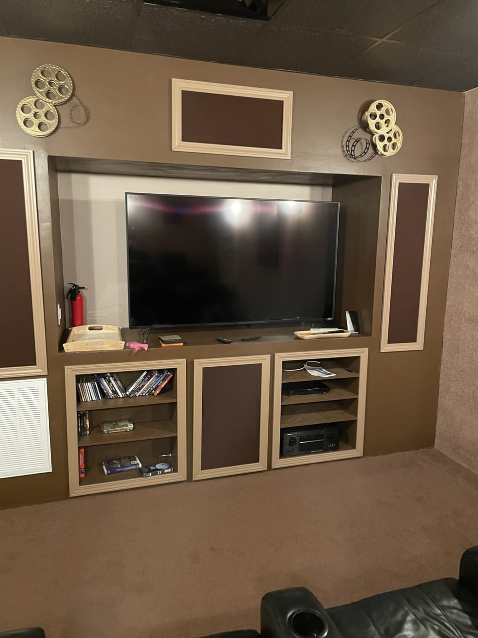 Bring your Smart TV APP passwords or favorite DVD's to experience the theatre. 