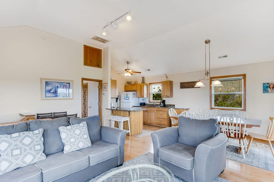 The spacious Living Area is perfect for relaxing with your favorite shows at the end of the day.