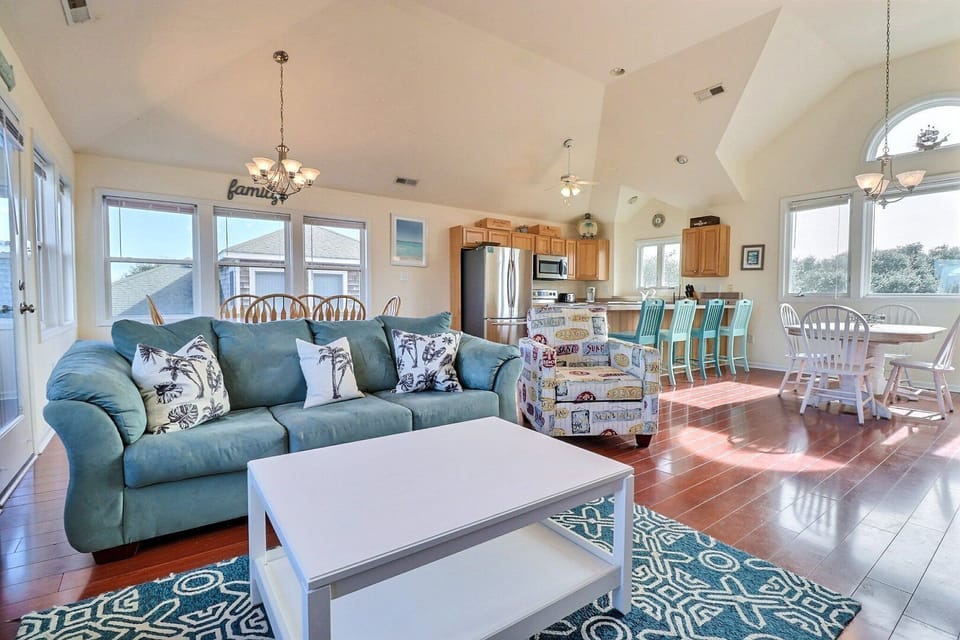 Spend family movie night together in the large Living Area watching your favorite films on the large Flat Screen TV.