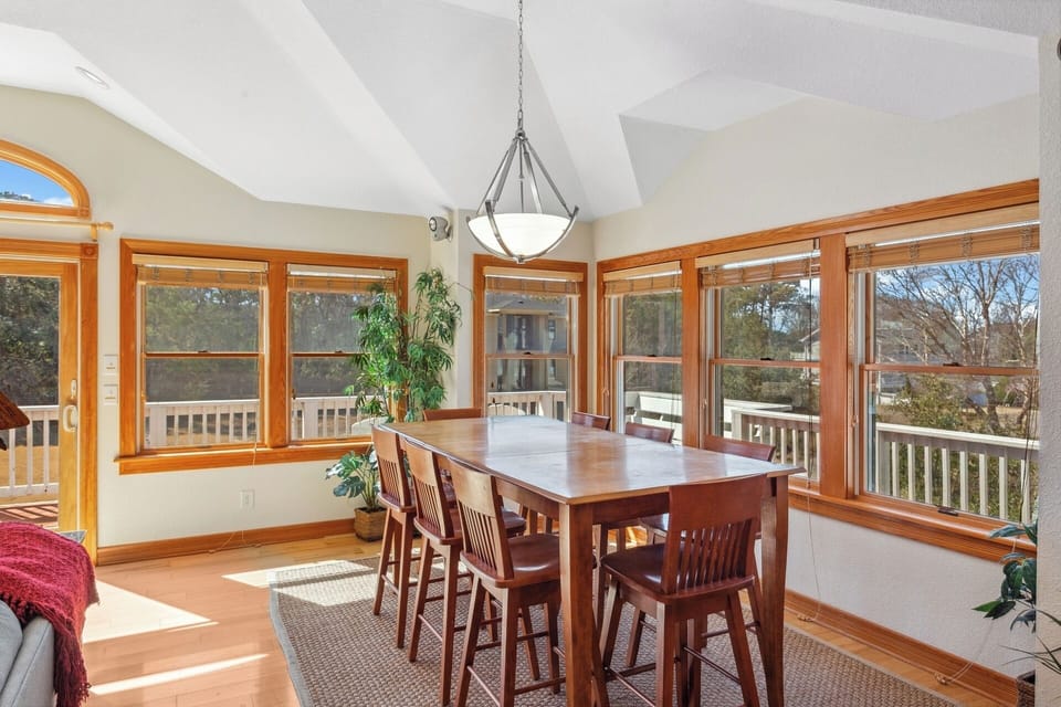 Eat together in the brilliantly lit Dining Area!