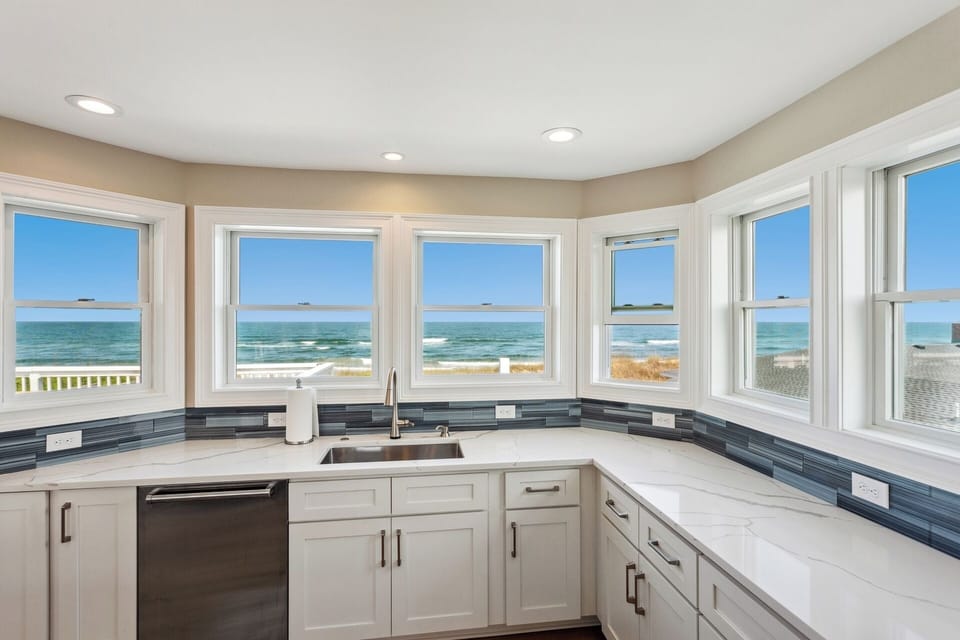 Take in ocean views as you prep meals in the Gourmet Kitchen.