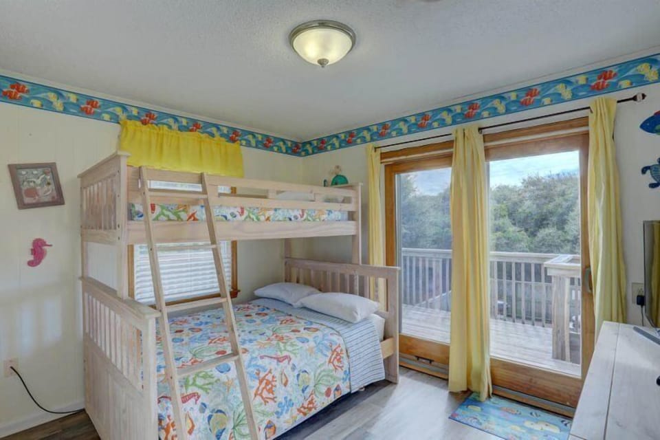 The Pyramid Bedroom is ideal for giving the kids their own space during vacation.
