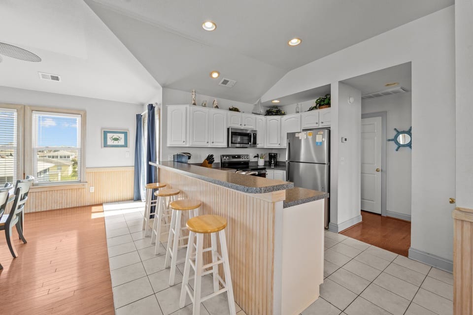 Whip up something delicious in the Kitchen and enjoy at the counter bar!