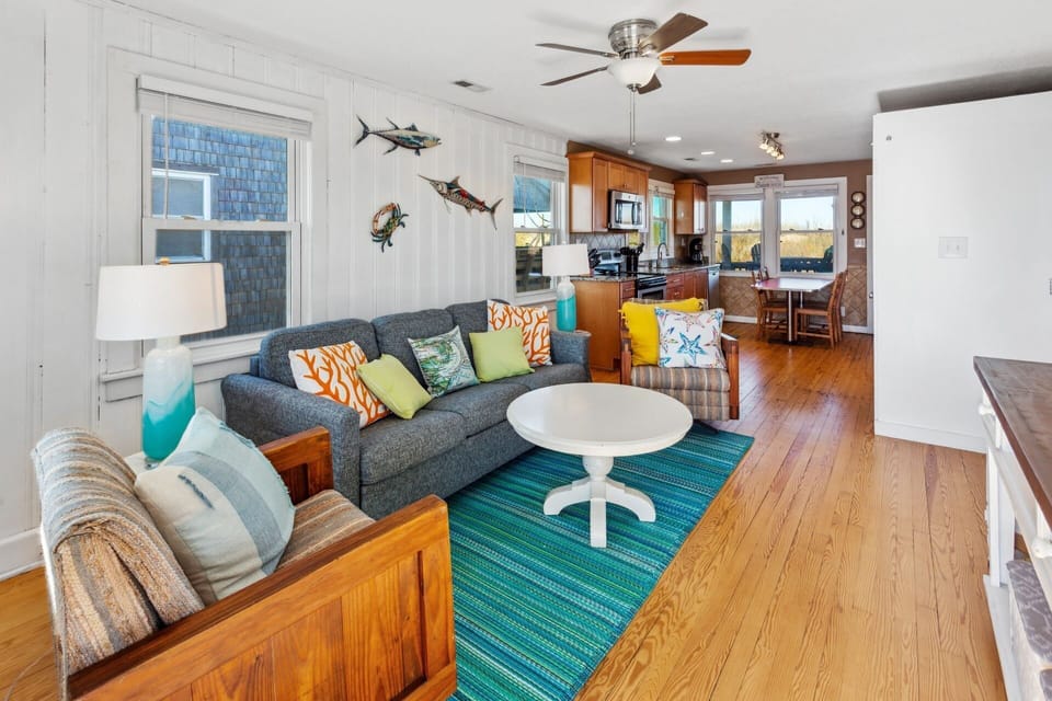 Living area (Beach front home)