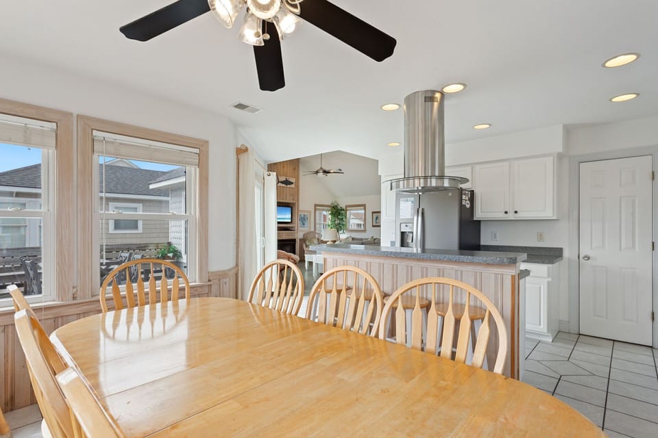 Dining and kitchen
