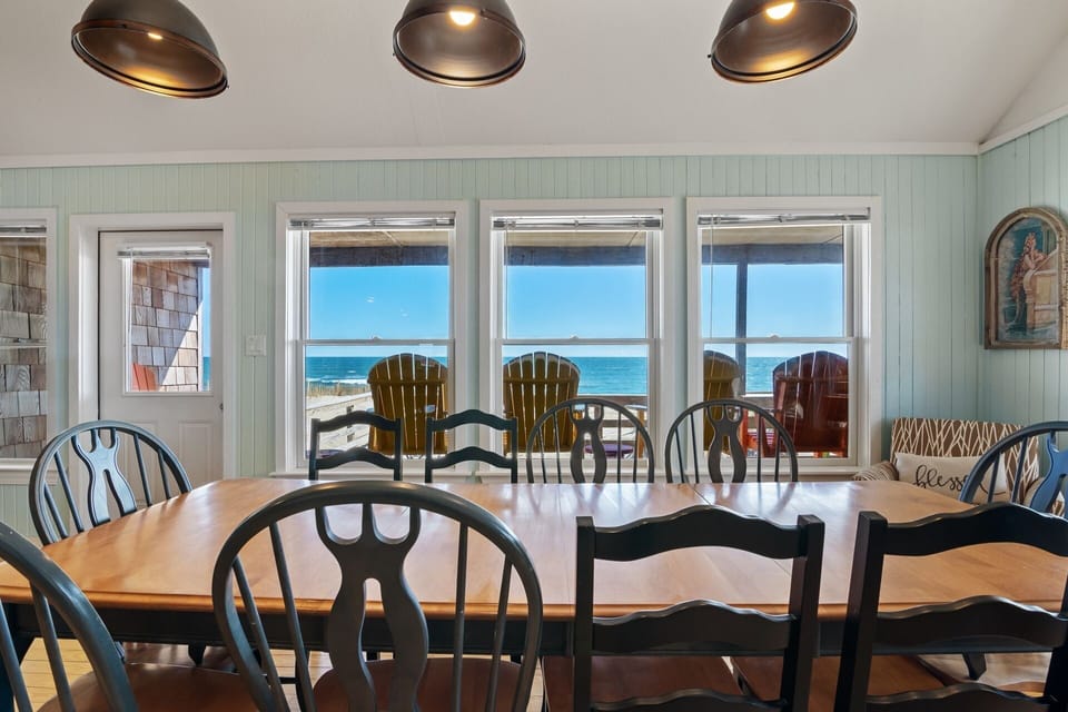Enjoy a meal in the Dining Area overlooking the ocean!