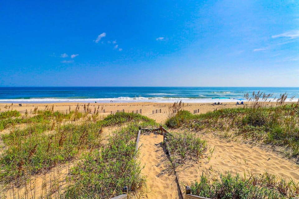 Soak up views of the beach from the comfort of your deck!