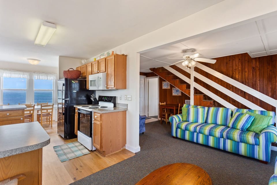 Kitchen and living area