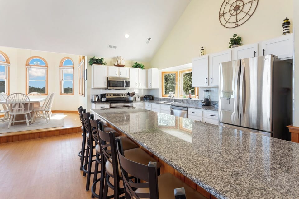 The modern Kitchen is perfect for preparing a delicious meal.