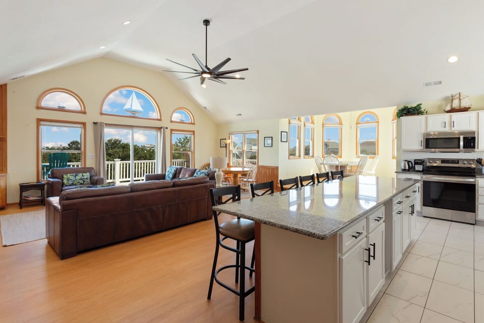 The modern Kitchen is perfect for preparing a delicious meal.