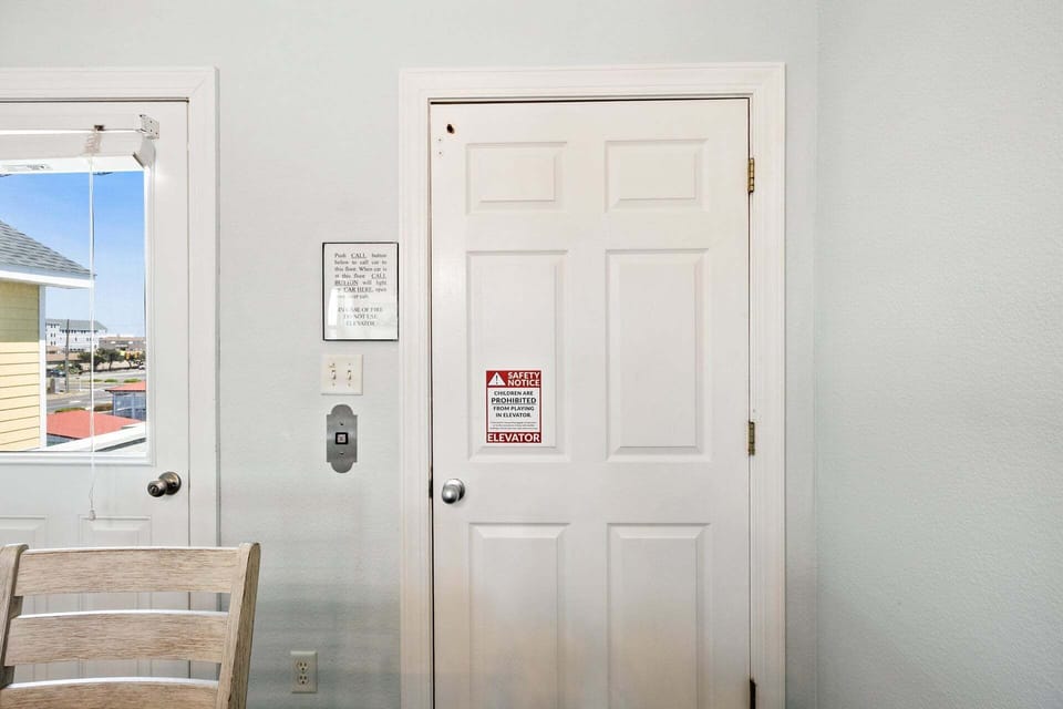 Use the Elevator for convenience between floors.(top level)