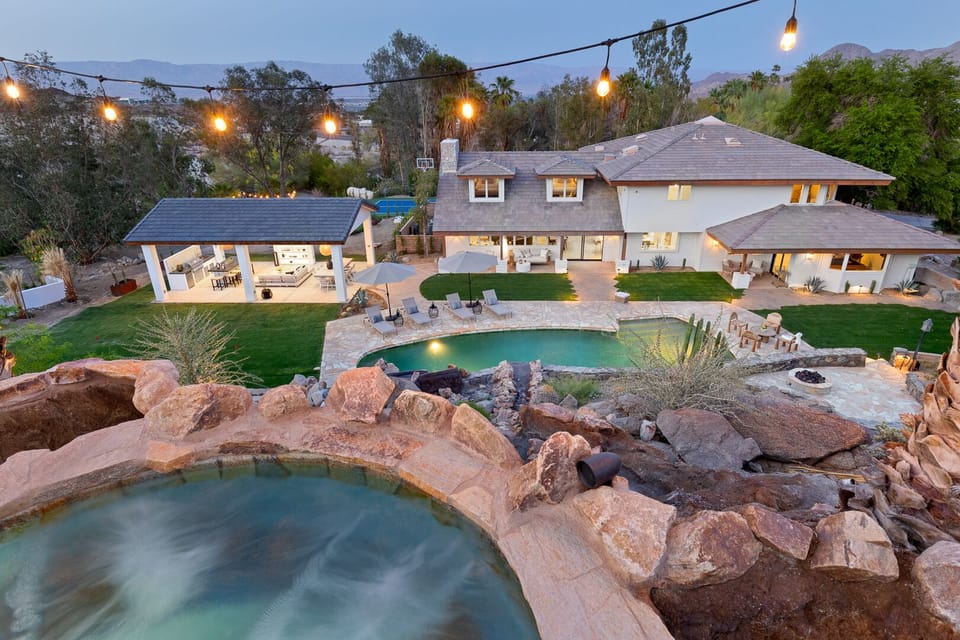 Amazing views from the elevated hot tub