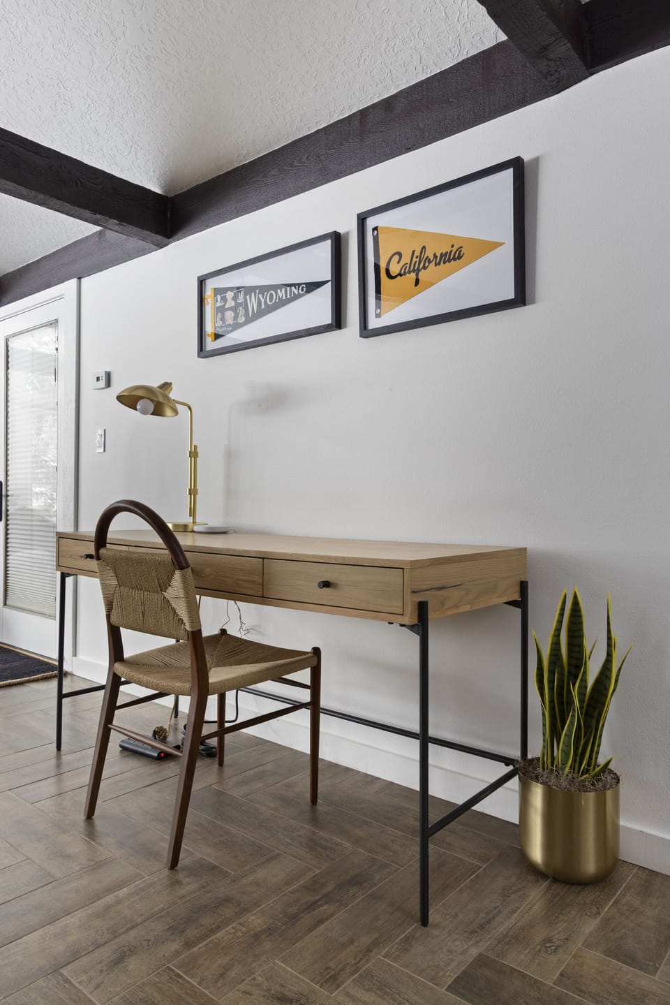 Desk off Dining Area