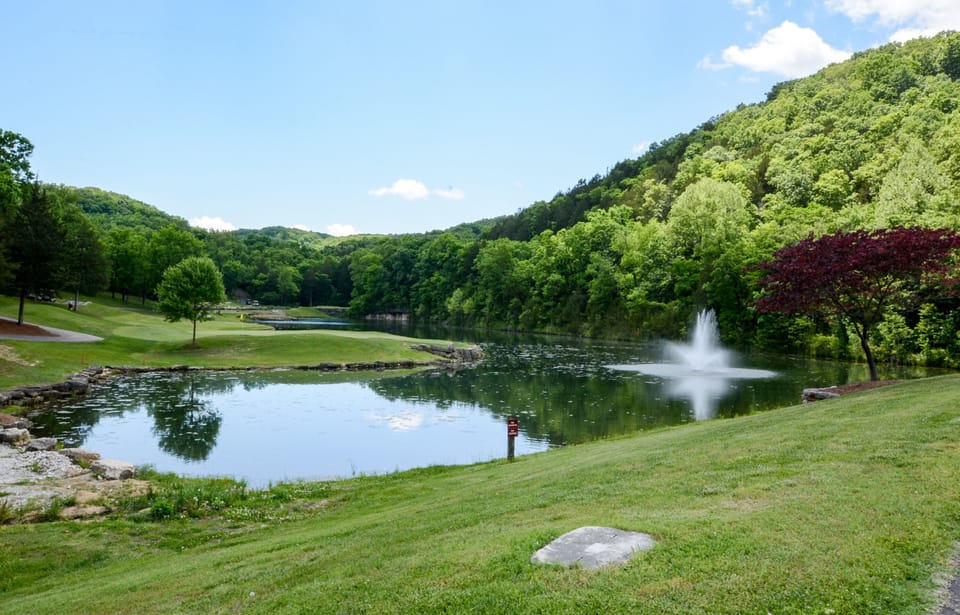Ledgestone golf course, with breathtaking views, is open to the public.