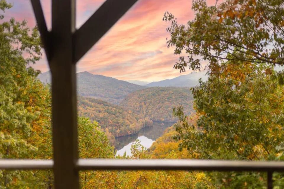 Incredible Views of Lake Cheoah from the Deck