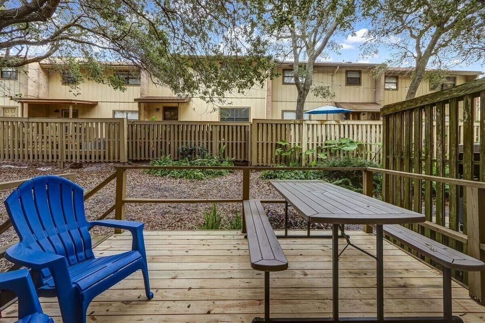 Dine Alfresco on the Back Deck with Picnic Table