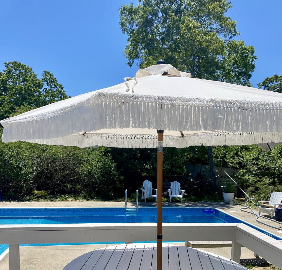 Sunny Deck overlooking pool