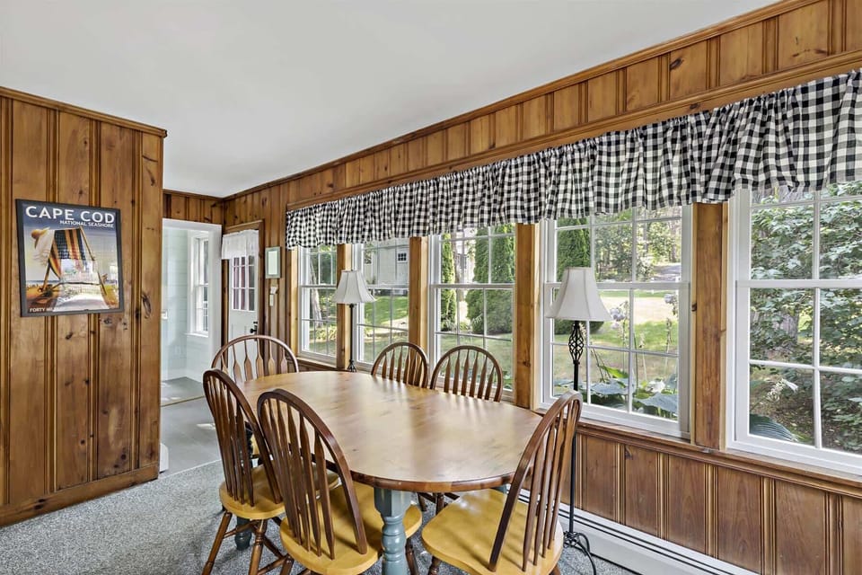 Dining area with access to the backyard