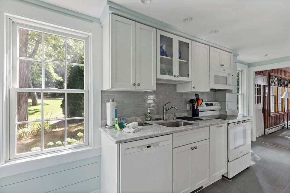 Kitchen with new appliances as of 2026