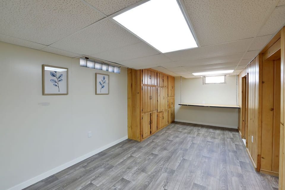 Basement storage area