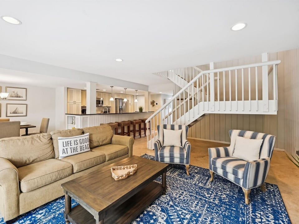 Living Room at 1401 South Beach Villa