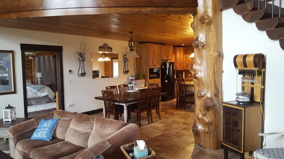 Dining Room with Master Bed