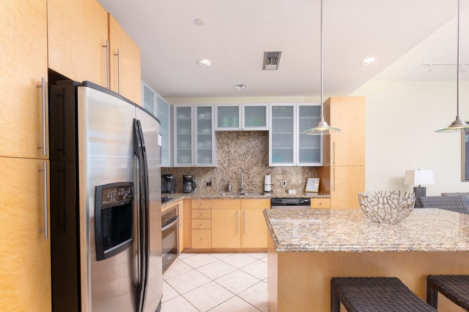 Fully stocked kitchen