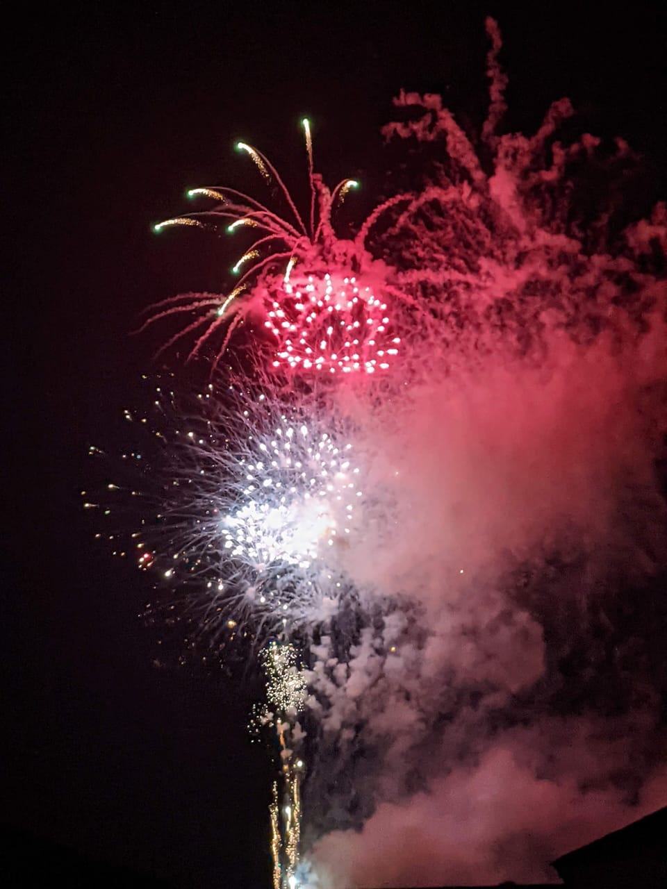 Fireworks from the balcony 