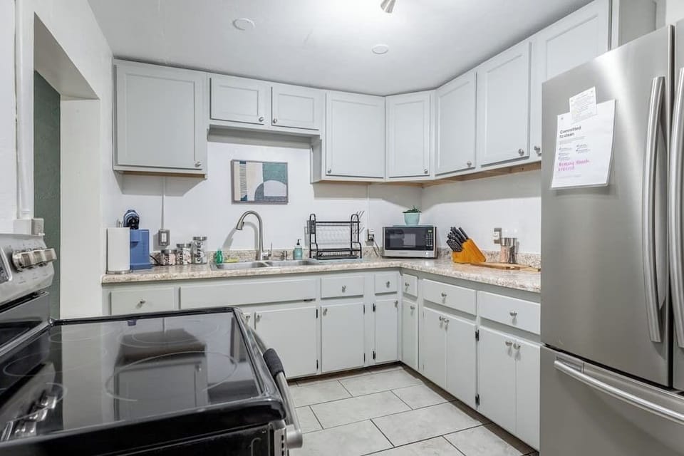 Enjoy a meal in your suite with a stocked kitchen!