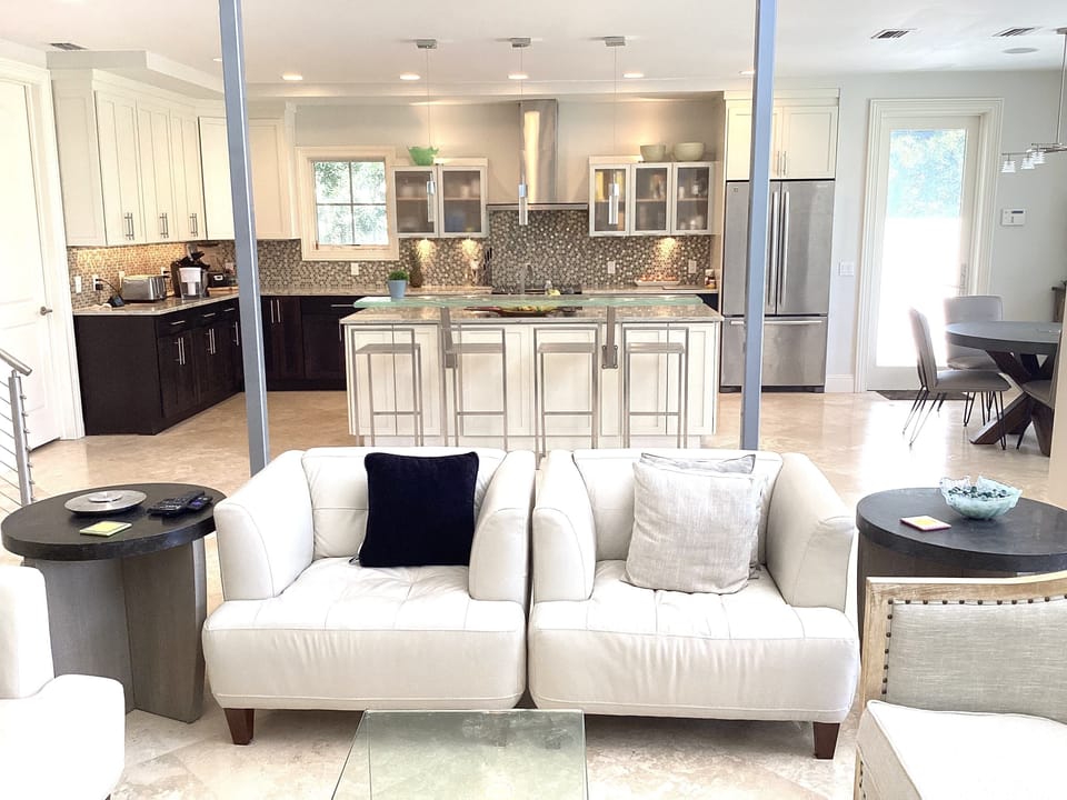 Great room looking towards kitchen