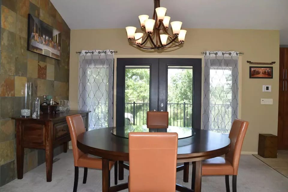 Spacious Dining Room Table