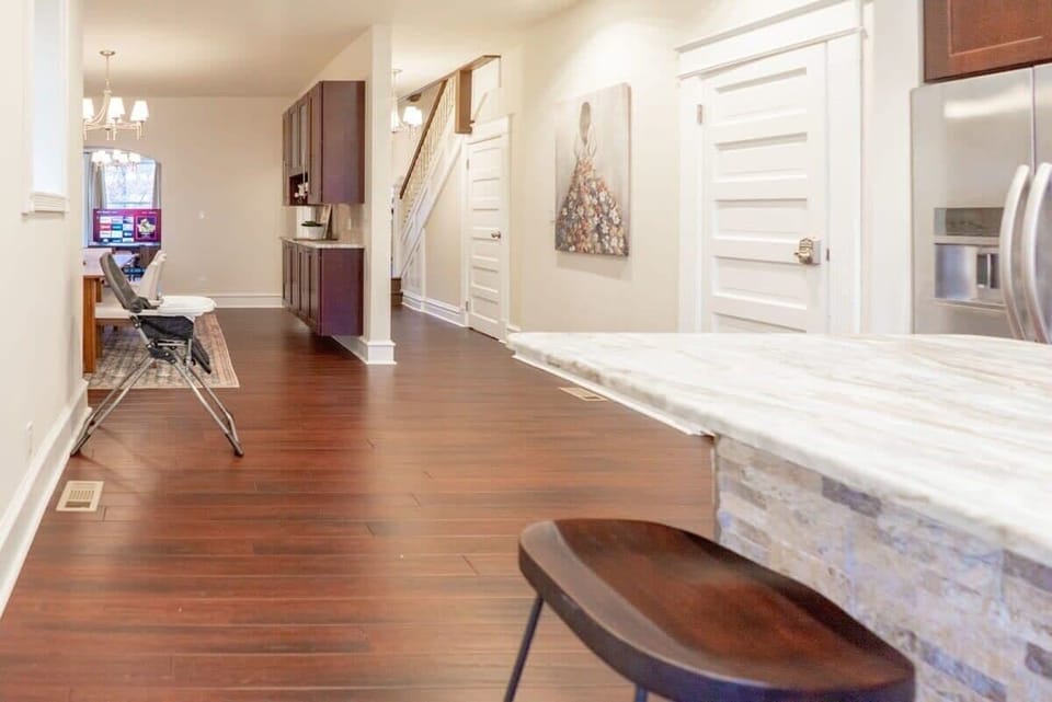 Wide open spaces and polished hardwood
