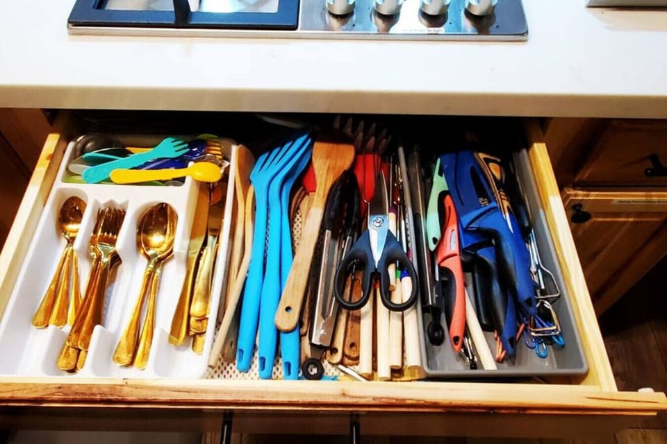 Forks, spoons, spatulas & knives - everything you`ll need to cook up a good time.