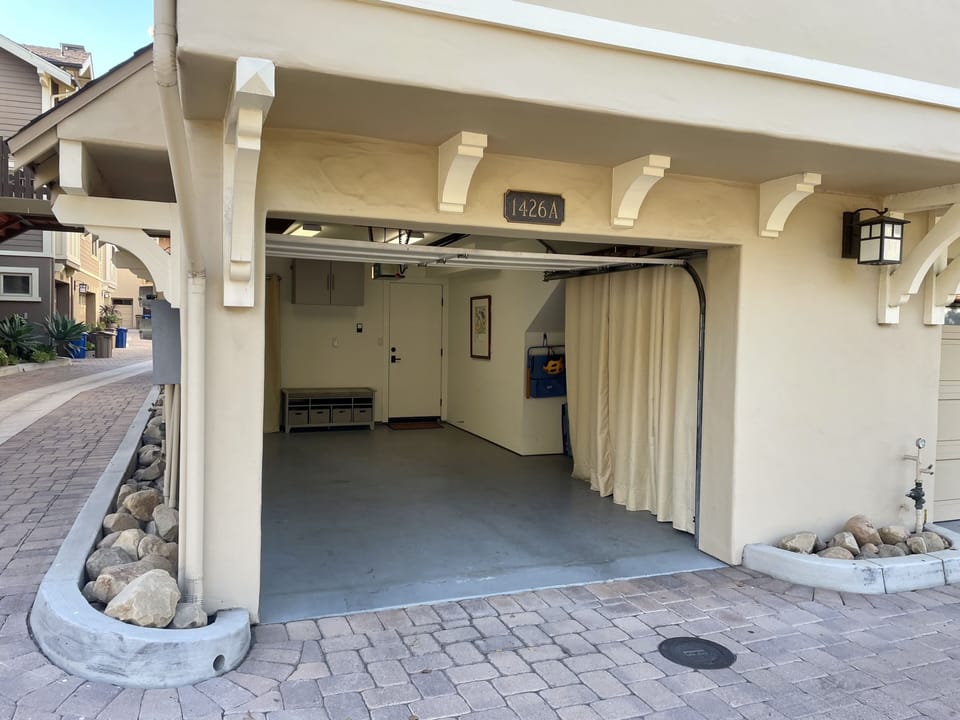 Secure, one car garage