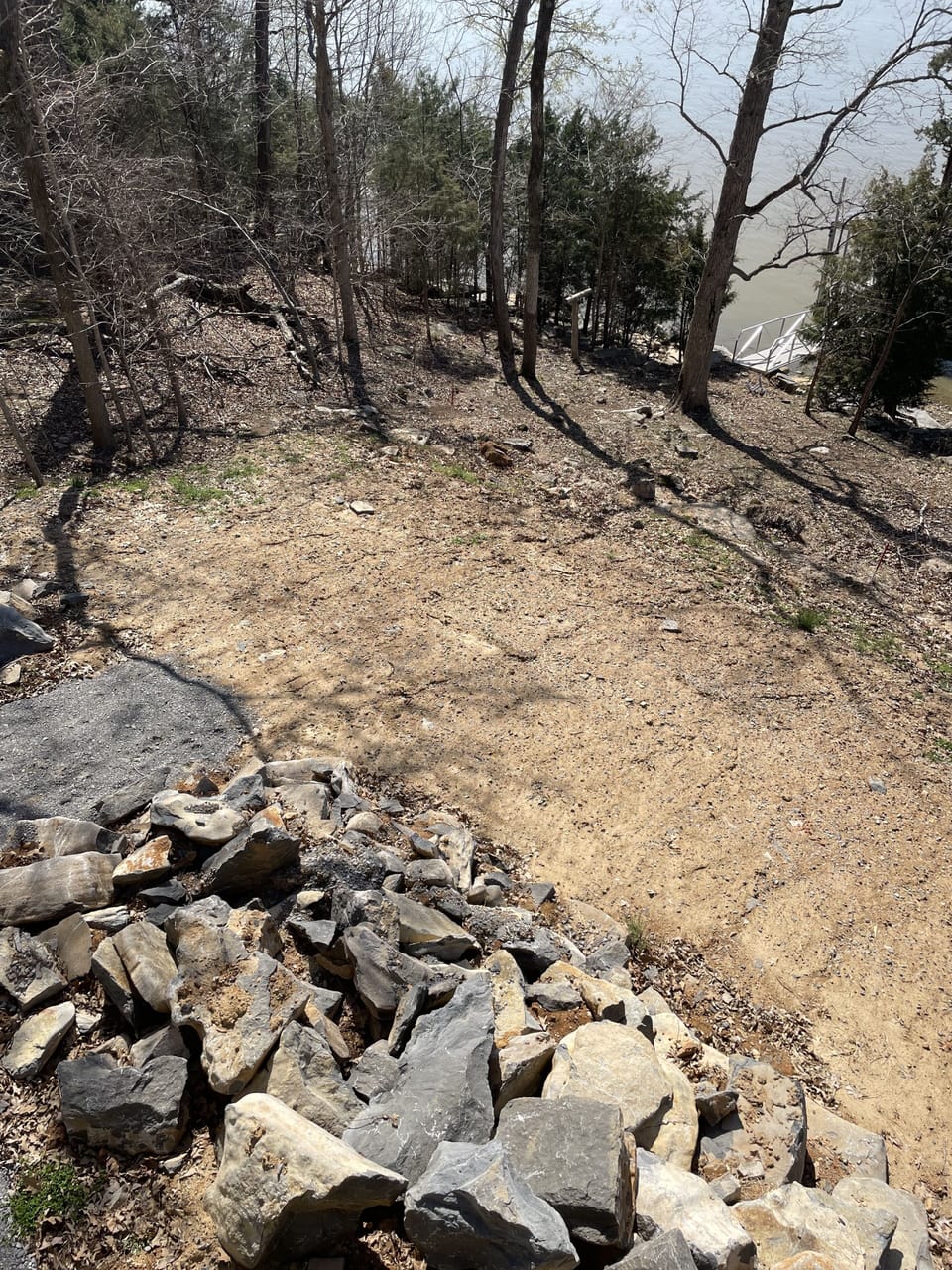 Natural path to lake