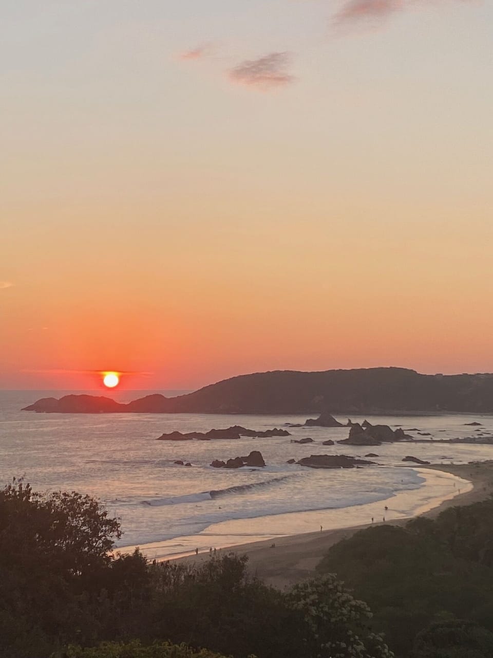 Sunset from villa