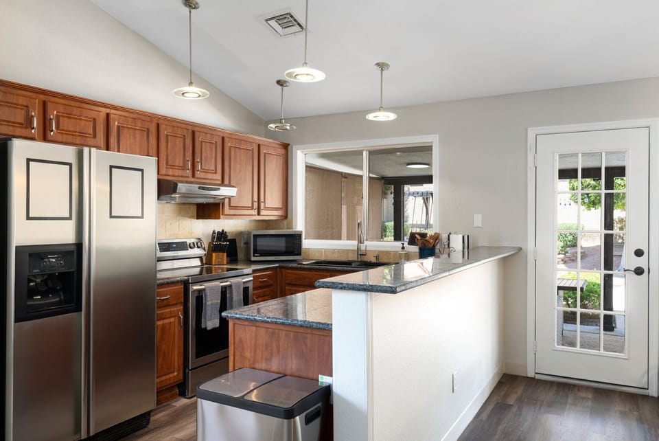 Fully stocked kitchen