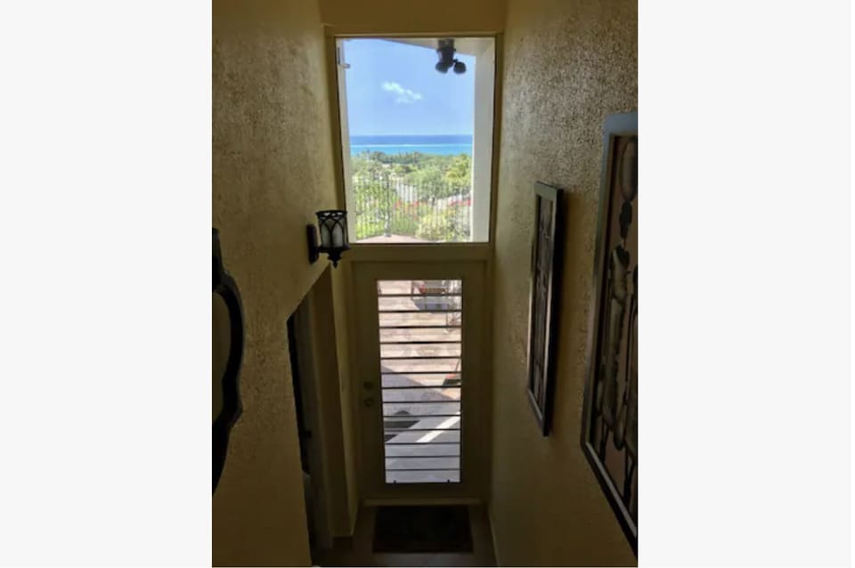 Seaview from inside the villa