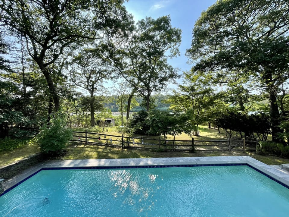 Private pool in a serene setting