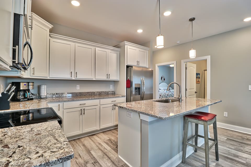 Upstairs, main kitchen