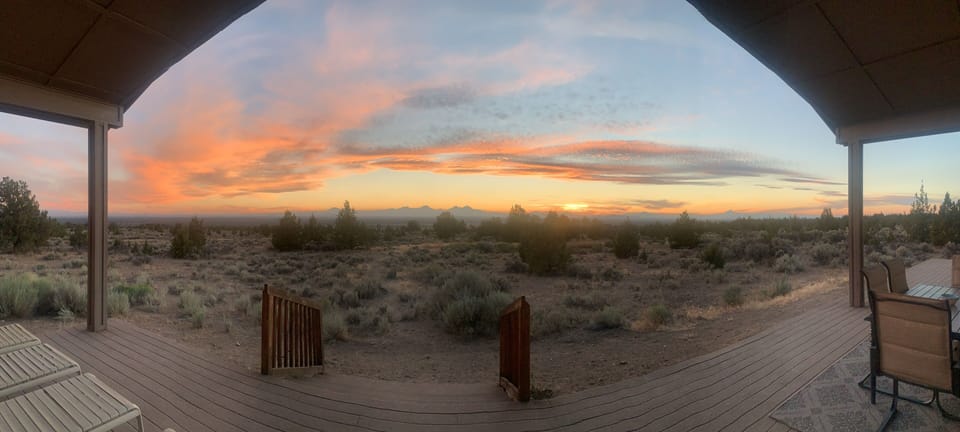 View from back deck