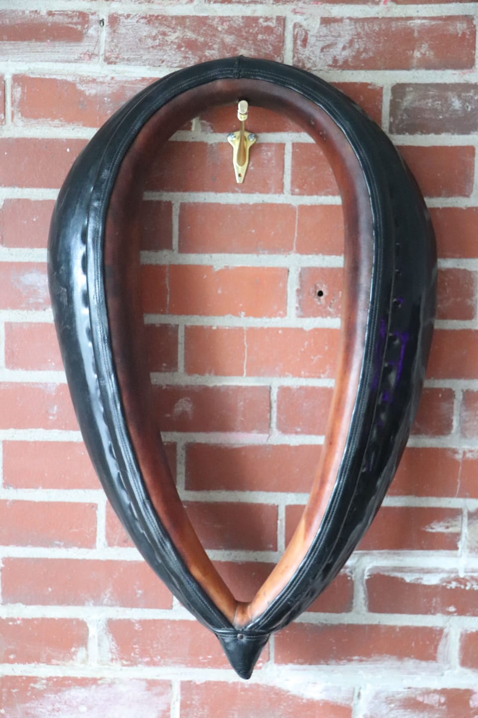 Real English leather horse collar and patent leather.