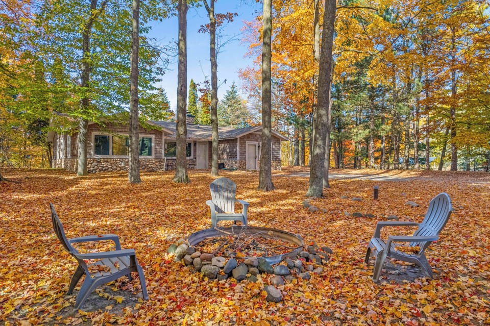 Large firepit area