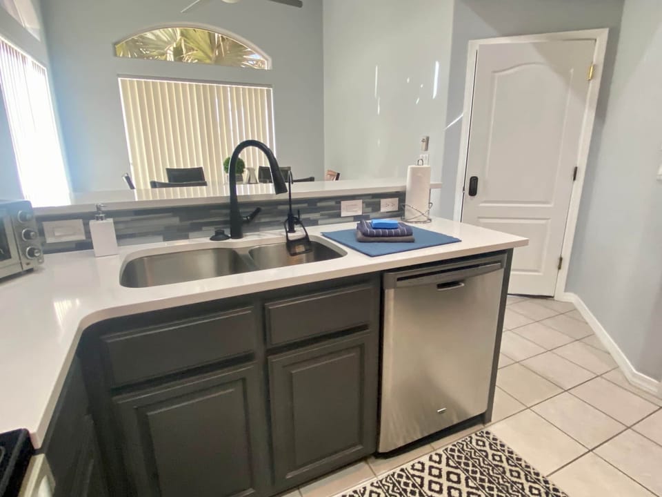 Kitchen sink and Dishwasher