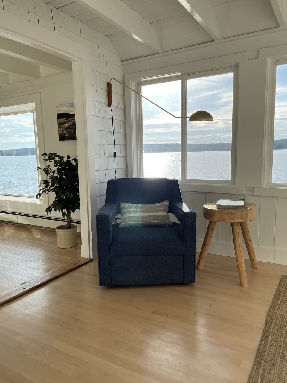 Reading nook in Sunroom