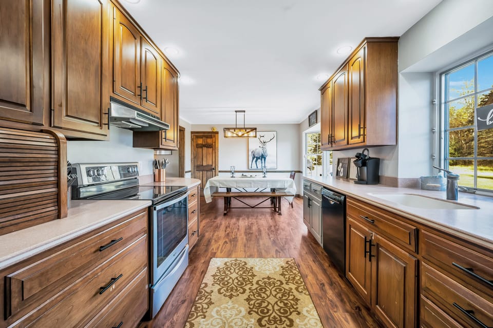 Kitchen with second table for dining